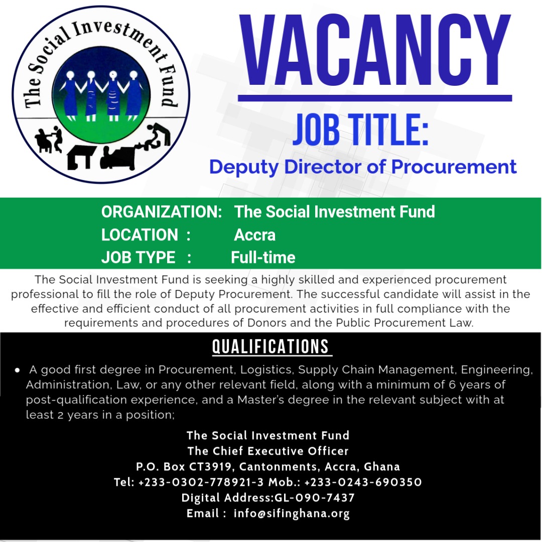 Deputy Director of Procurement